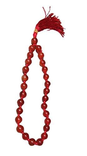 Jet Best Quality Carnelian Prayer Japa Mala Free Booklet Jet International Crystal Therapy
