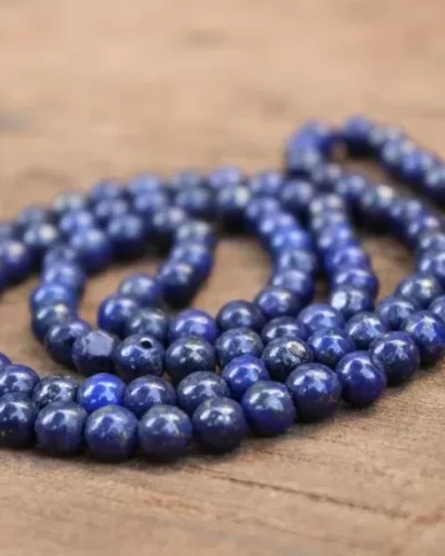 Lapis Lazuli Japamala 108 Beads | Handcrafted Meditation Mala for Yoga, Prayer, Reiki, Chakra Balancing & Spiritual Healing