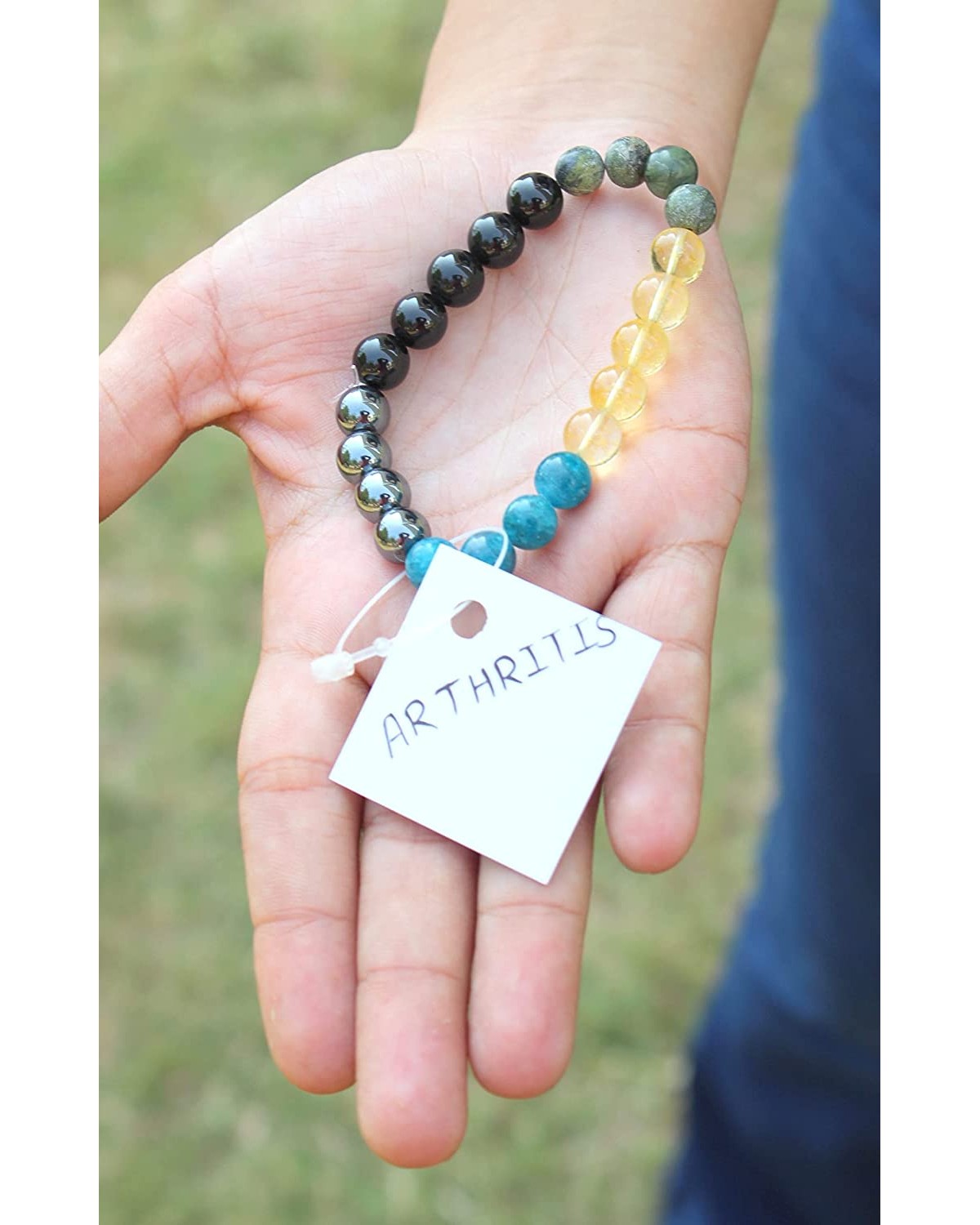 Shop 7 Chakra Healing Bracelet with 2 Rudraksha Beads Online