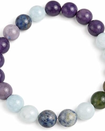 Jet Pisces Zodiac Bracelet | 8mm Beads | Peace | Grounding & protection