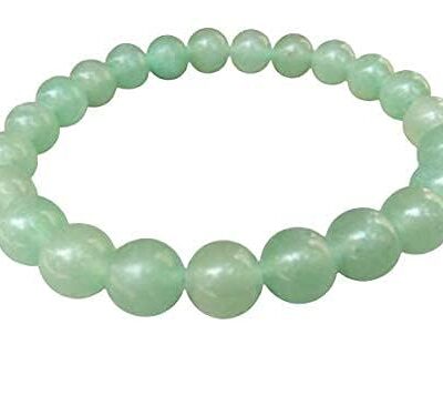Jet Green aventurine Bracelet | 8mm Beads | Good Luck | Heart Healing