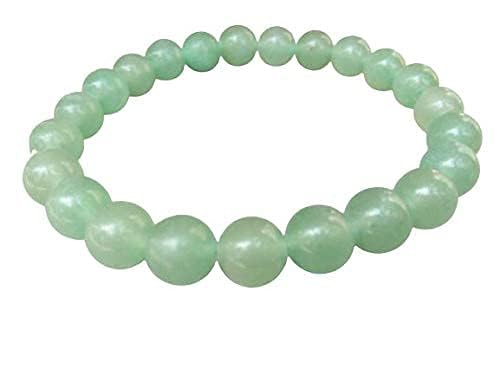 Jet Green aventurine Bracelet | 8mm Beads | Good Luck | Heart Healing