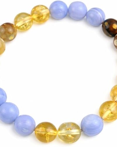 Jet Sagittarius Zodiac Bracelet | 8mm Beads | Spiritual Energy | Optimism & Joy