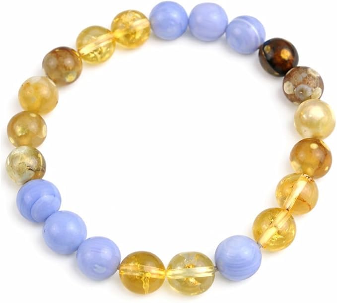 Jet Sagittarius Zodiac Bracelet | 8mm Beads | Spiritual Energy | Optimism & Joy