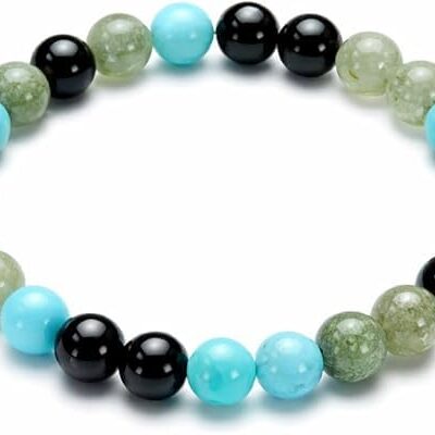 Jet Scorpio Zodiac Bracelet | 8mm Beads | Emotional Balance | Ambitious & Enticing