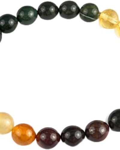 Jet Virgo Zodiac Bracelet | 8mm Beads | Communication Skills | Mentally Stronger
