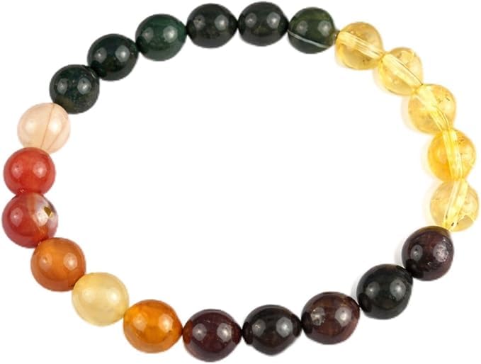 Jet Virgo Zodiac Bracelet | 8mm Beads | Communication Skills | Mentally Stronger