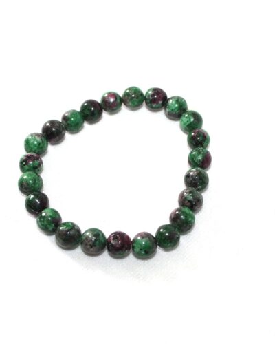 Jet Ruby Zoisite Bracelet | 8mm Beads | Positive Growth | Positivity