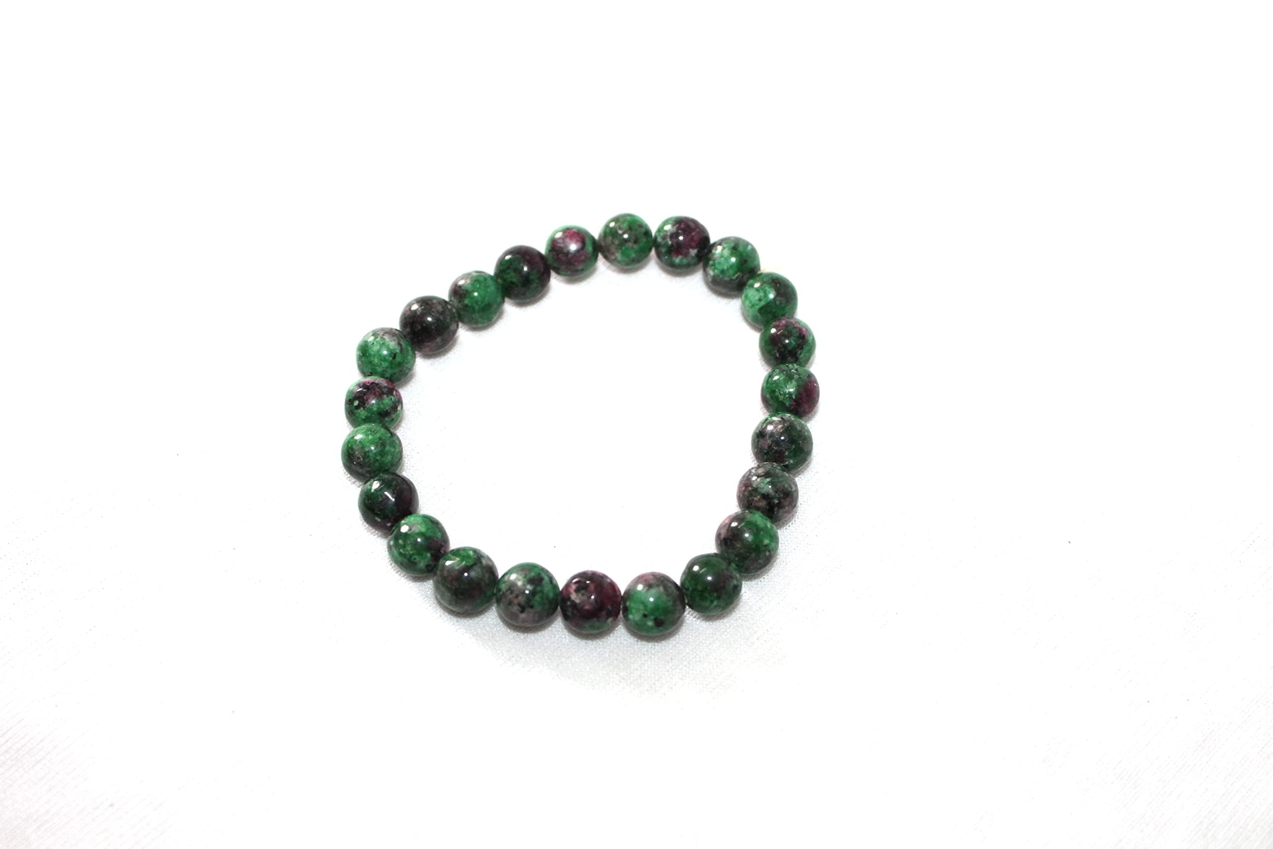 Jet Ruby Zoisite Bracelet | 8mm Beads | Positive Growth | Positivity