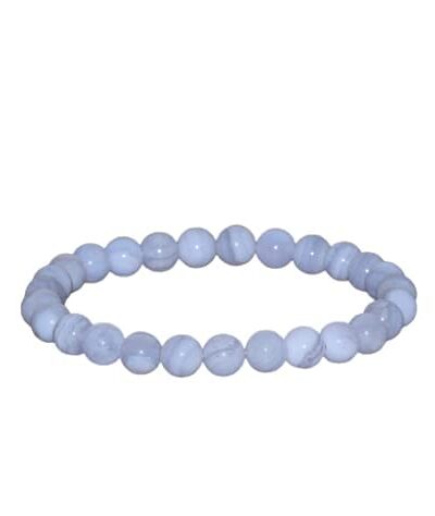 Jet Blue Lace Bracelet | 8mm Breads | Smooth Communication | Calm Mind | Mercury-Moon Balancing