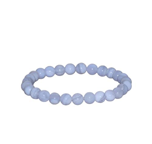 Jet Blue Lace Bracelet | 8mm Breads | Smooth Communication | Calm Mind | Mercury-Moon Balancing