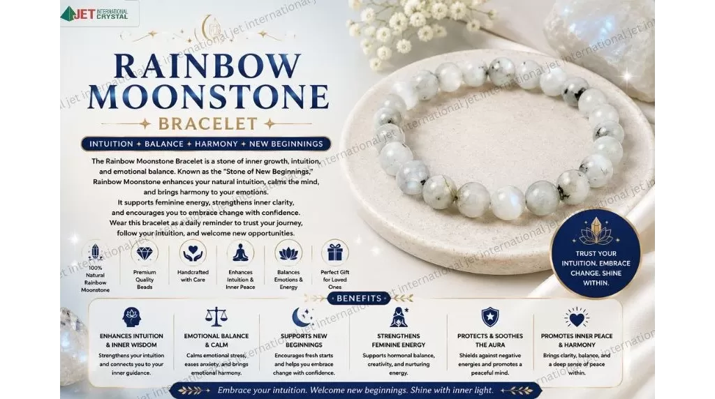 Rainbow Moonstone Bracelet