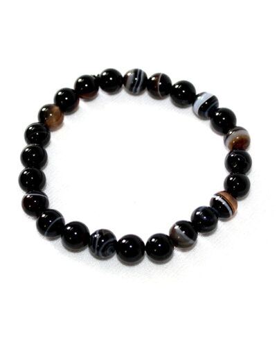 Jet Sulemani Bracelet | 8mm Beads | protection | Stress Relief