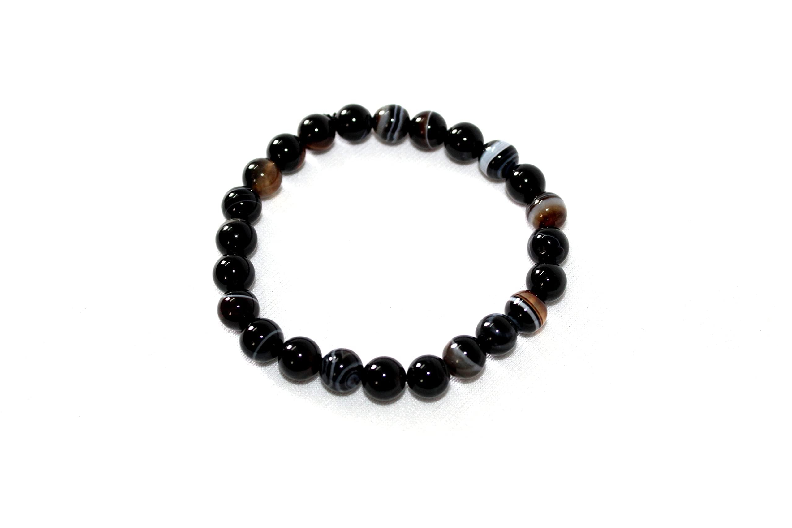 Jet Sulemani Bracelet | 8mm Beads | protection | Stress Relief