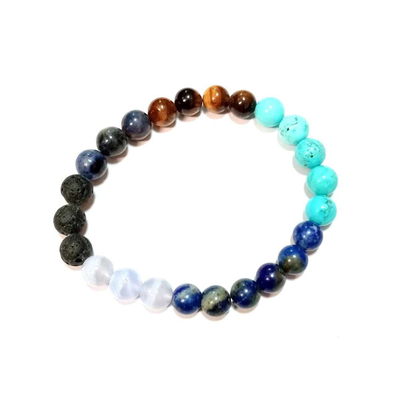 Jet Thyroid Bracelet | 8mm Beads | Throat Support | Hormone Balance