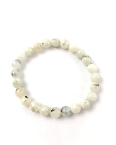 Jet Moonstone Bracelet | 8mm Beads | Peace | Stress Relief | Moon Balancing