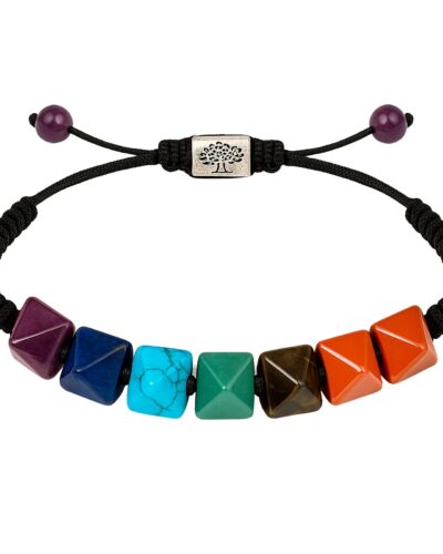 Jet Chakra Pyramid Bracelet