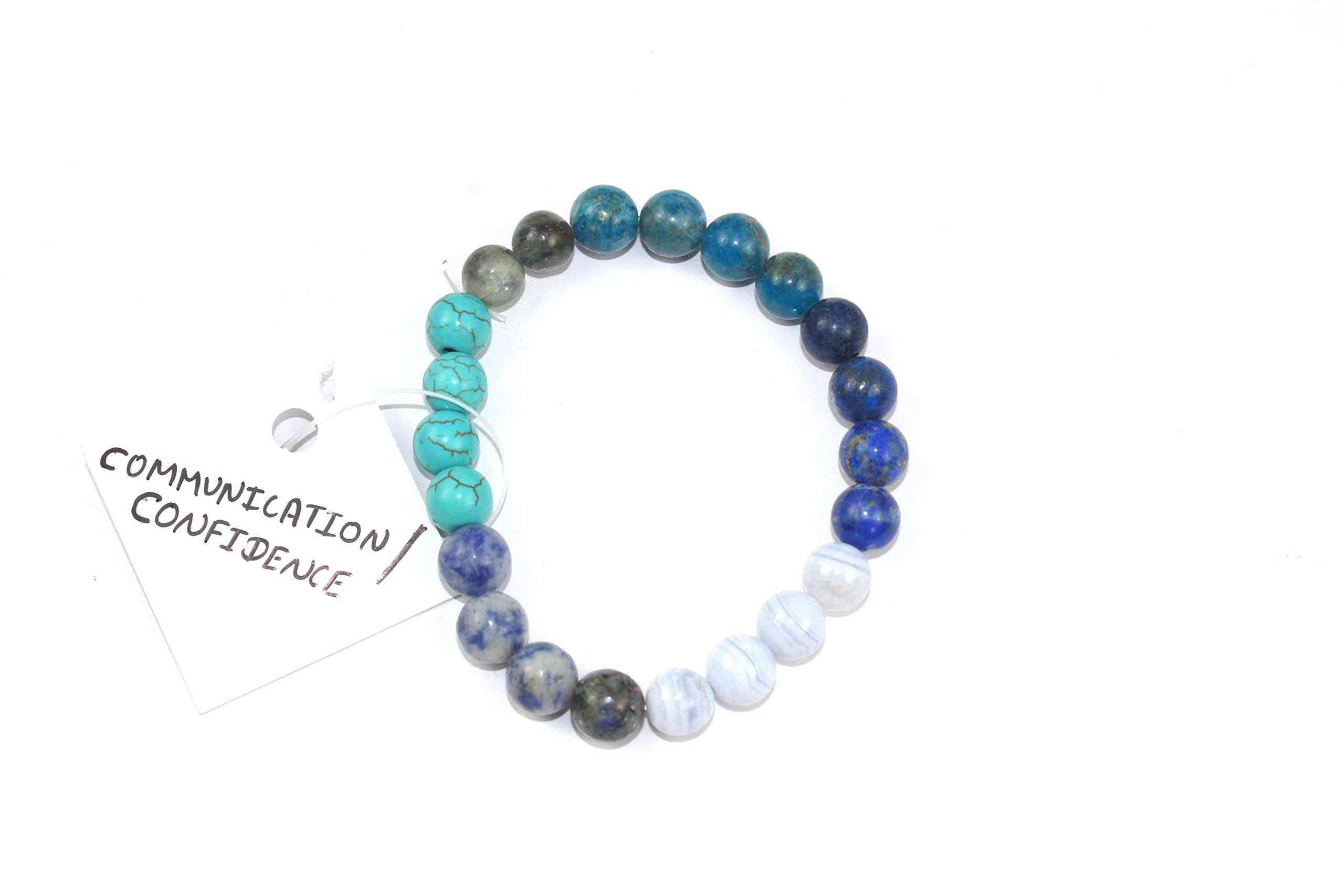 Jet Communication And Confidence Bracelet | 8mm Beads | Improves communication skills | Self-Belief Boost