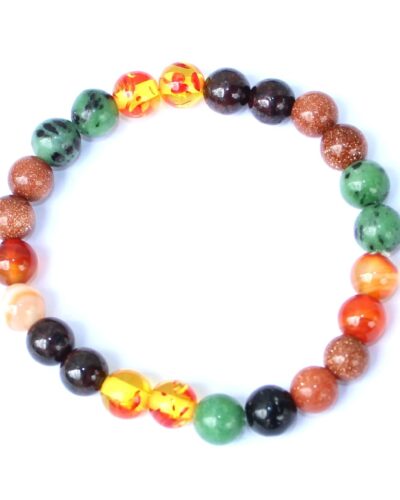 Jet Ruling Number 1 Bracelet | 8mm Beads | Leadership Boost | High Confidence