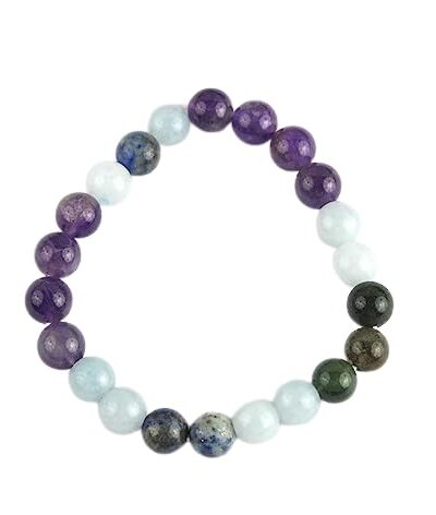 Jet Pisces Zodiac Bracelet | 8mm Beads | Peace | Grounding & protection