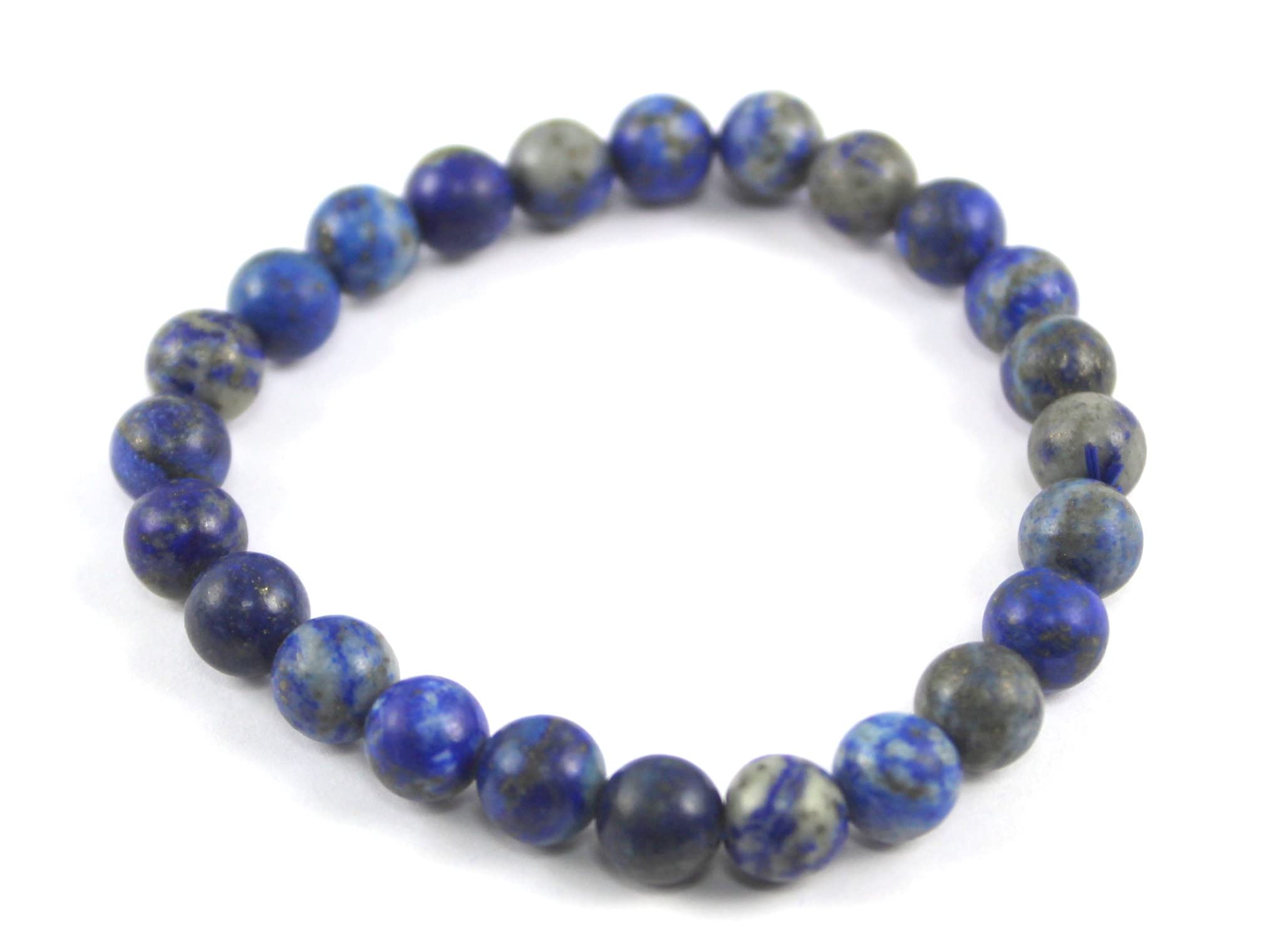 Jet Lapis Bracelet | 8mm Beads | Stress Relief| Protection