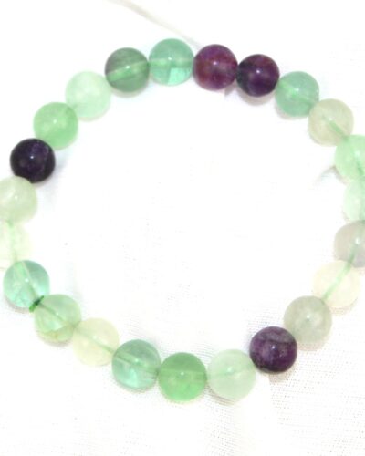 Jet Multi Flourite Bracelet | 8mm Beads | Helps In Education | Creativity Boost