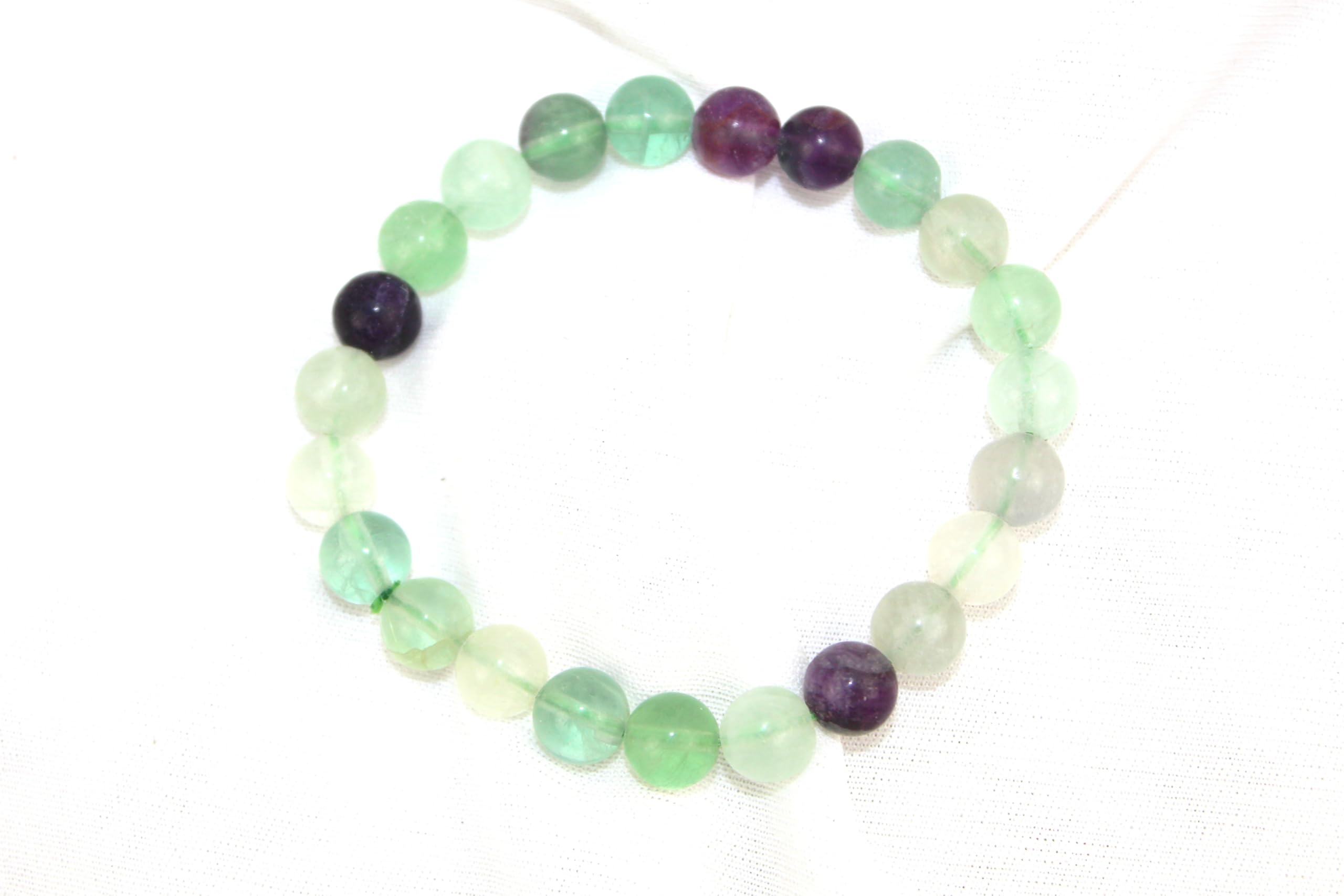 Jet Multi Flourite Bracelet | 8mm Beads | Helps In Education | Creativity Boost