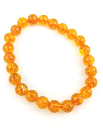 Jet Citrine Bracelet | 8mm Beads | Wealth Attraction | Confidence Boost