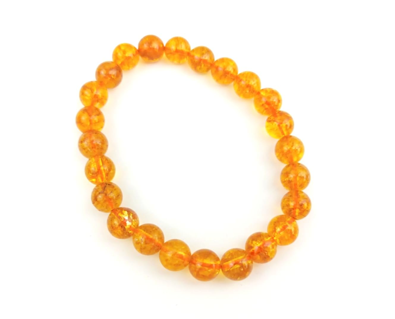 Jet Citrine Bracelet | 8mm Beads | Wealth Attraction | Confidence Boost