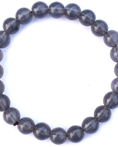 Jet lolite Bracelet | 8mm Beads | Spiritual Growth | Intuition Boost