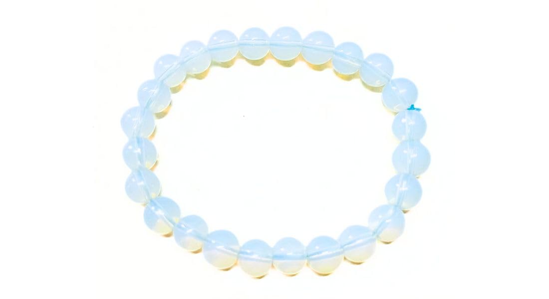Jet Opalite Bracelet | 8mm Beads | Improve Communication | Control Moodswing