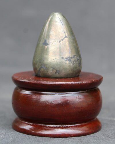 Pyrite Egg Gemstone Egg | 2-Inch | Wealth attraction | Home Office Decor