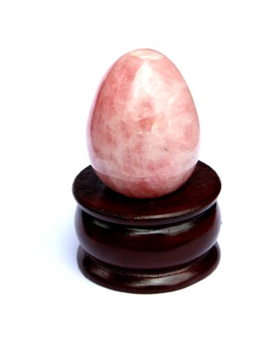 Rose Quartz Gemstone Egg | 2-inch | Unconditional Emotional Balance | Home Office Decor