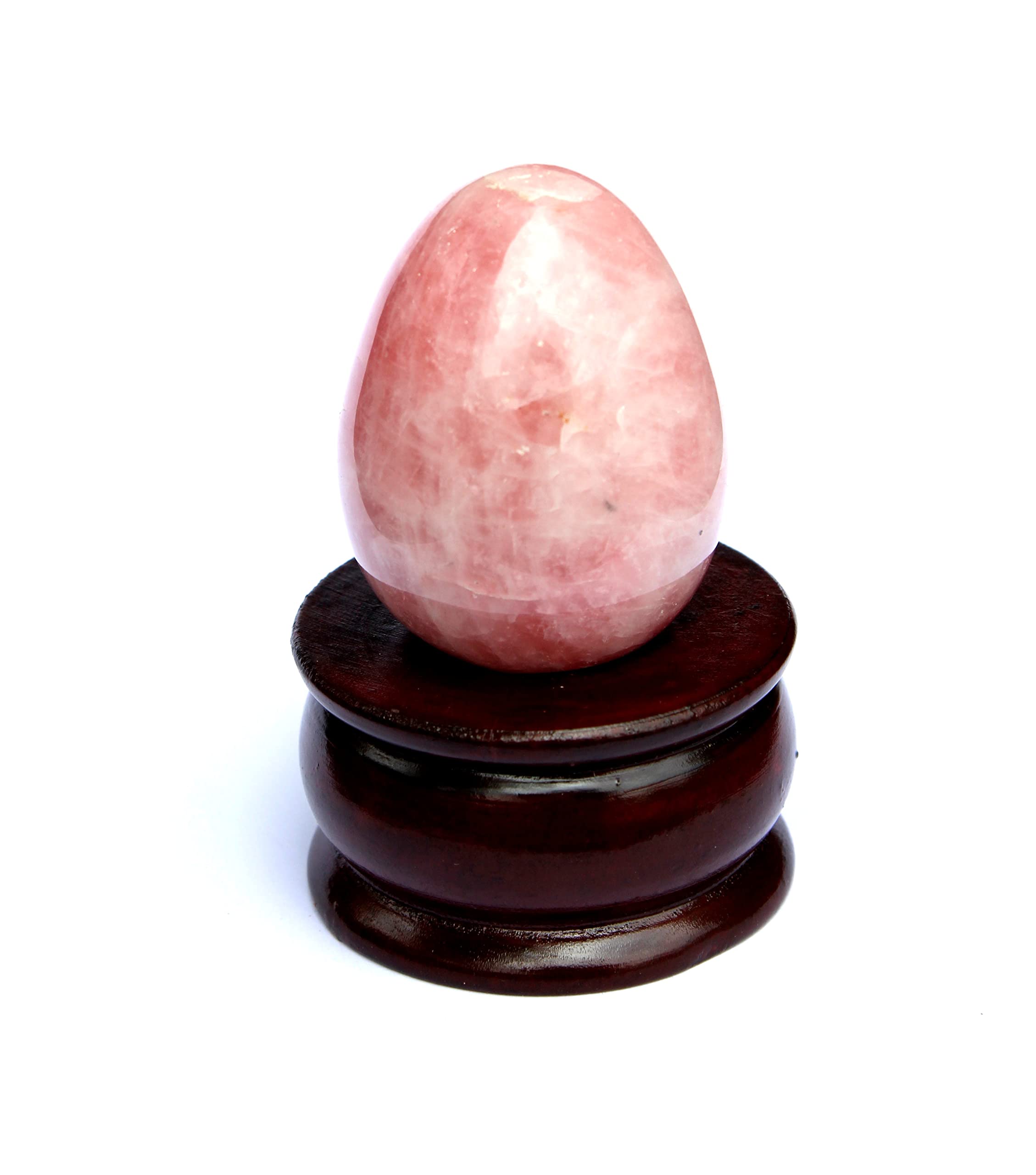 Rose Quartz Gemstone Egg | 2-inch | Unconditional Emotional Balance | Home Office Decor