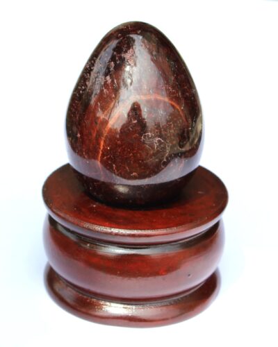 Red Tiger Eye Gemstone Egg | 2-inch | Motivation, Courage, and Focus | Home Office Decor