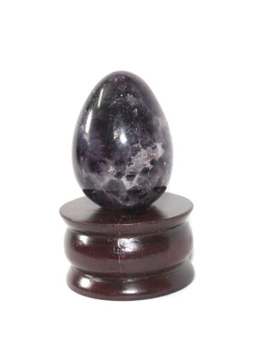Amethyst Gemstone Egg | 2-Inch | Enhances Focus & calmness | Home-Office Decor