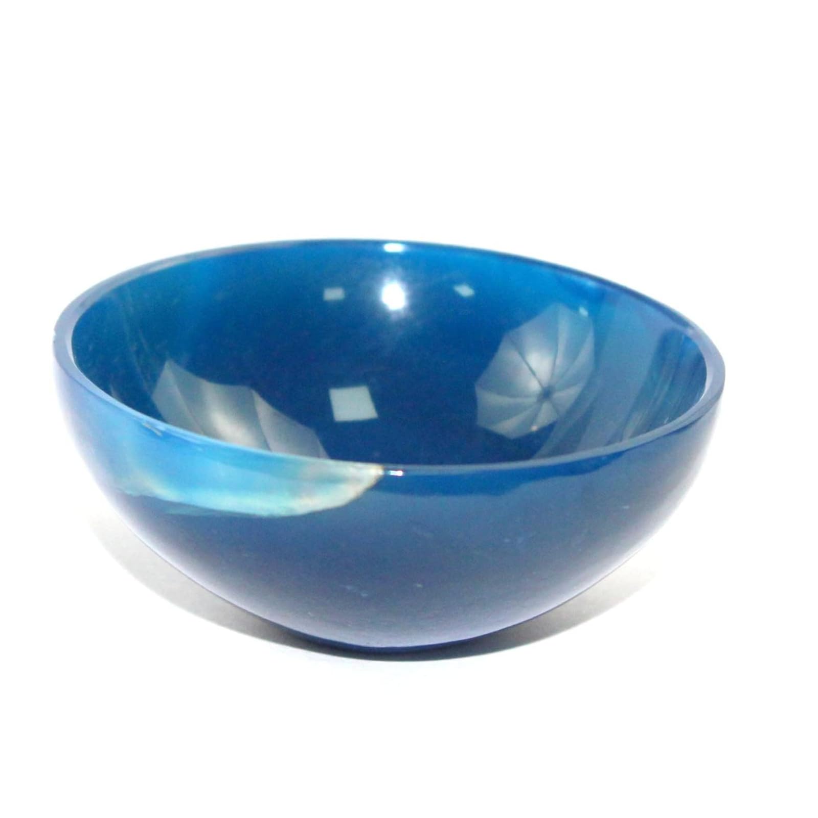 Blue Chalcedony Bowl | 2-inch | Peace, Reduces stress | Home Decor