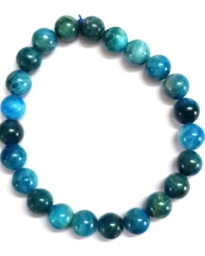 Jet Apatite Bracelet | 8mm Beads | Focus Enhancement | Mental Clarity