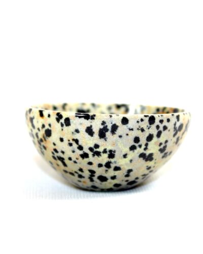 Dalmation Jasper Gemstone Bowl | 2-Inch | Boost Confidence & Encourage Joy | Home Office Decor