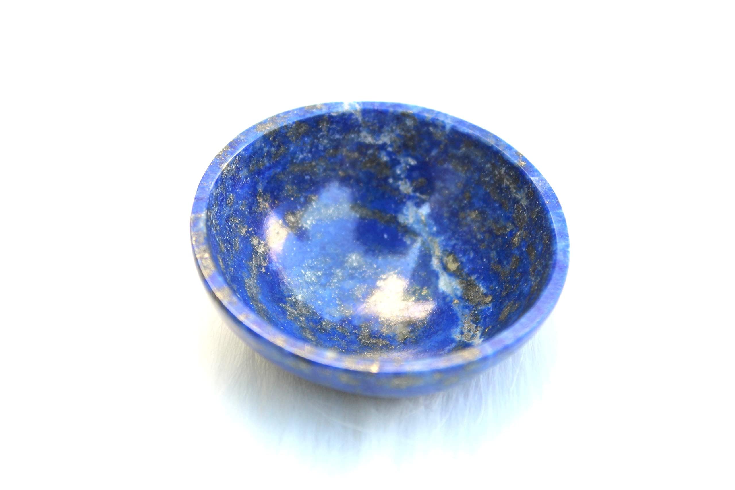Lapis Gemstone Bowl | 2-inch | Support Inner Truth & Throat Chakra | Home Decor