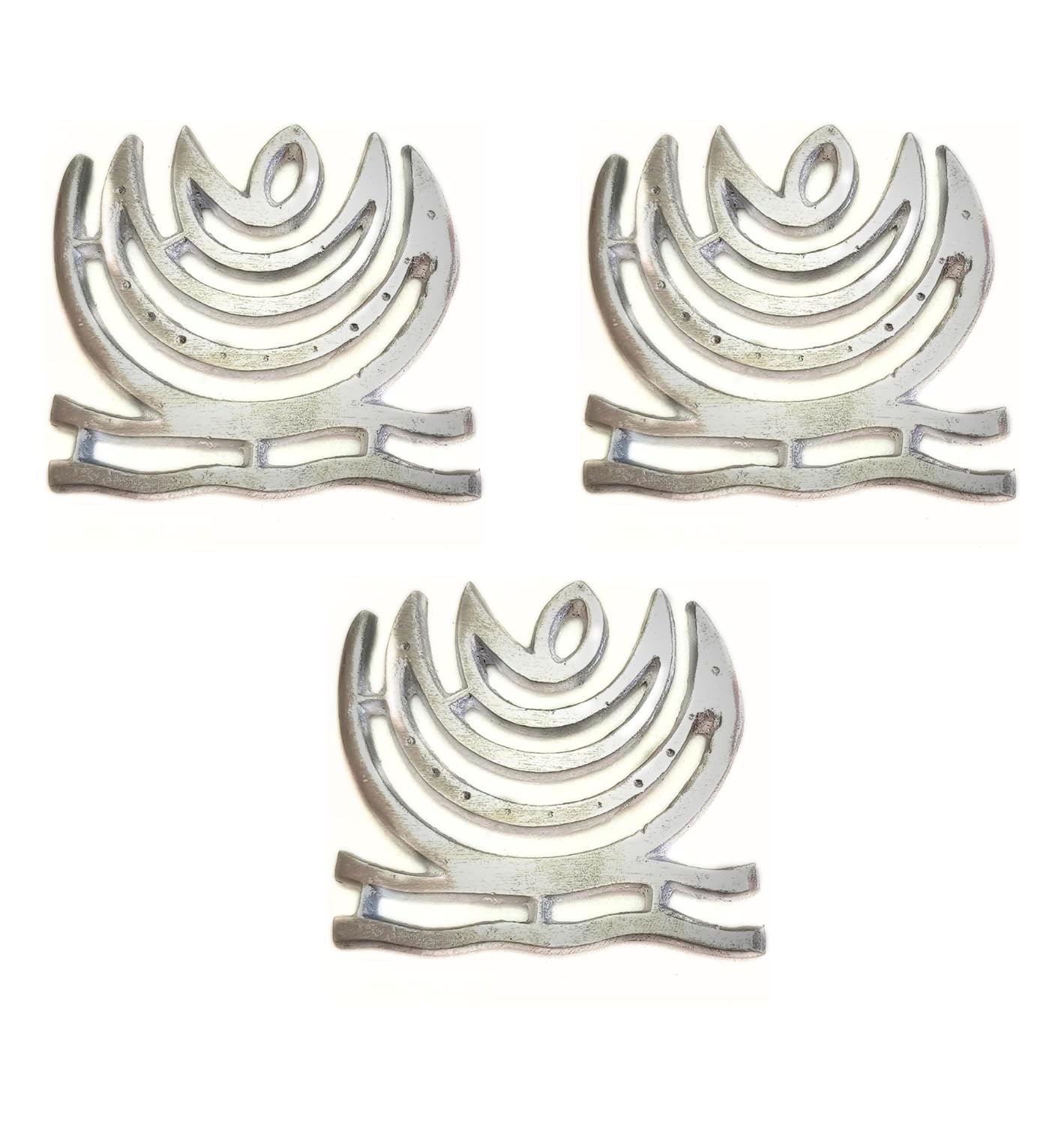 Aluminium Half moon Helix Set of 3 | NORTH – EAST Corner Decore