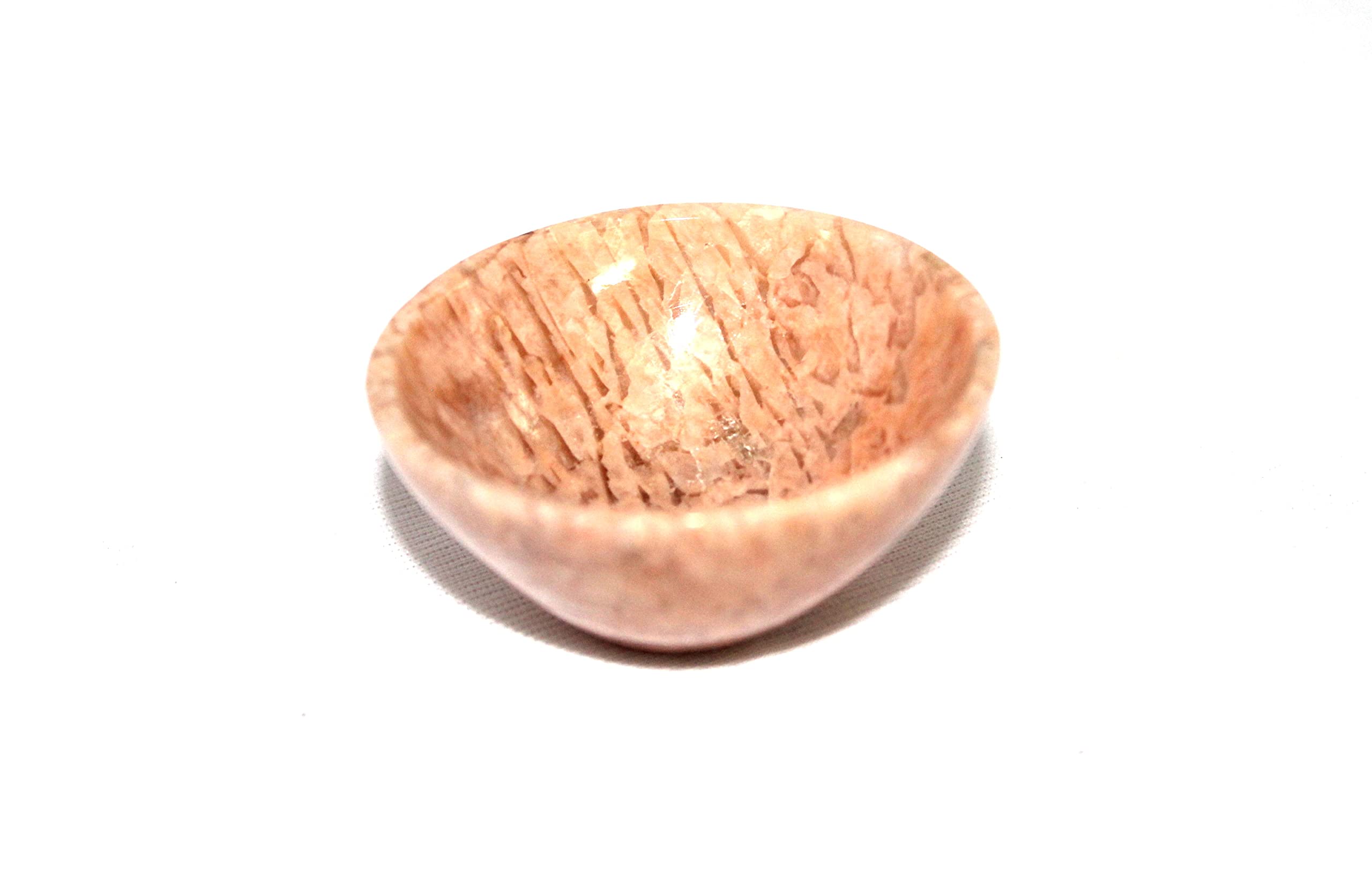 Peach Moonstone Bowl | 2-inch | Illuminates visions & Dreams | Home Decor