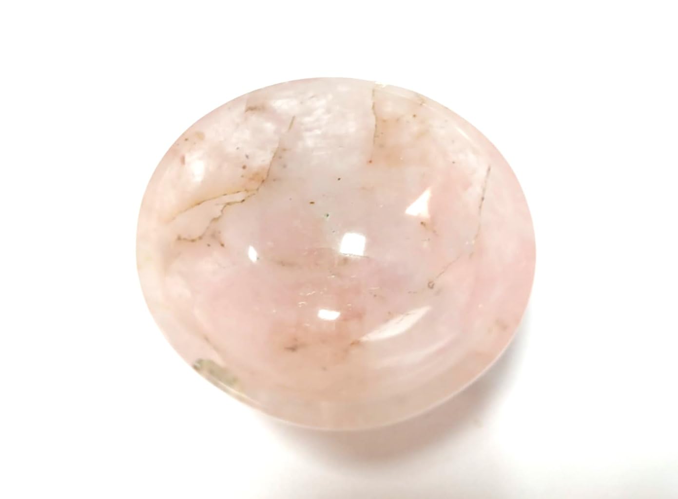Rose Quartz Gemstone Bowl | 2-inch |  Promotes Love & Emotional Healing | Home Decor