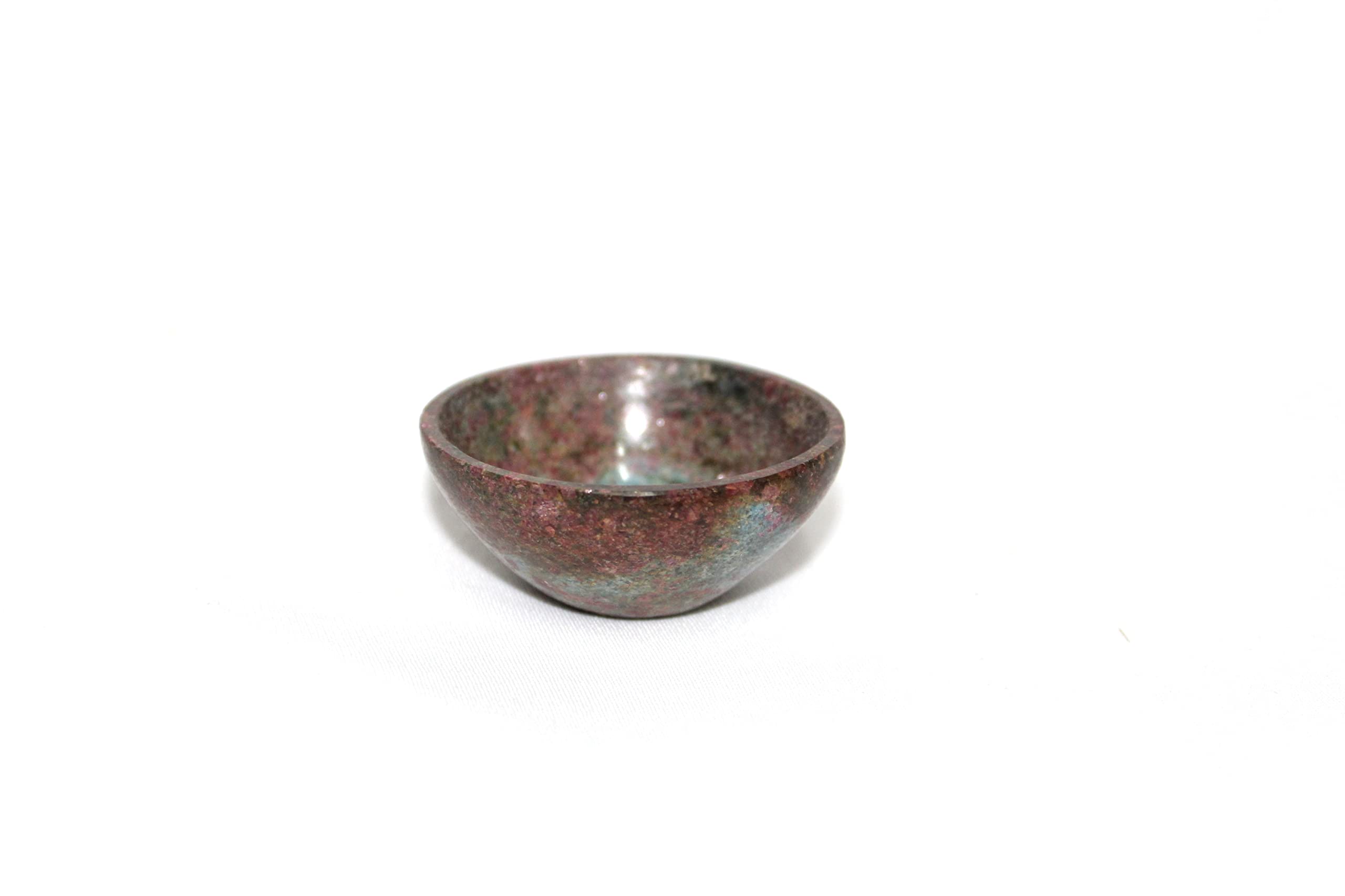 Ruby Kyanite Gemstone Bowl | 2-inch | Balancing Energy & Enhance Intuition | Home Decor