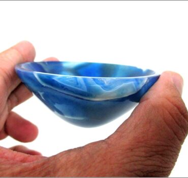 Blue Chalcedony Bowl | 3-inch | Peace, Reduces stress | Home Decor