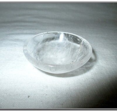 Crystal Quartz Gemstone Bowl | 3-Inch | Home Office Decor