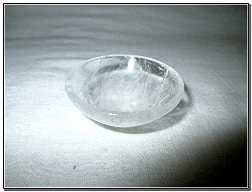 Crystal Quartz Gemstone Bowl | 3-Inch | Home Office Decor