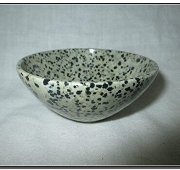 Dalmation Gemstone Bowl | 3-inch | Boost Confidence & Encourage Joy | Home Decor