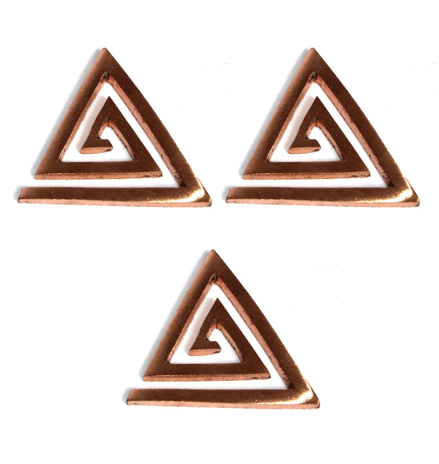 Copper Triangle Helix set of 3 | South-East Corner Decor