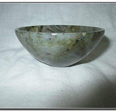 Labradorite Gemstone Bowl | 3-inch | Energy & Aura Protection | Home Office Decor